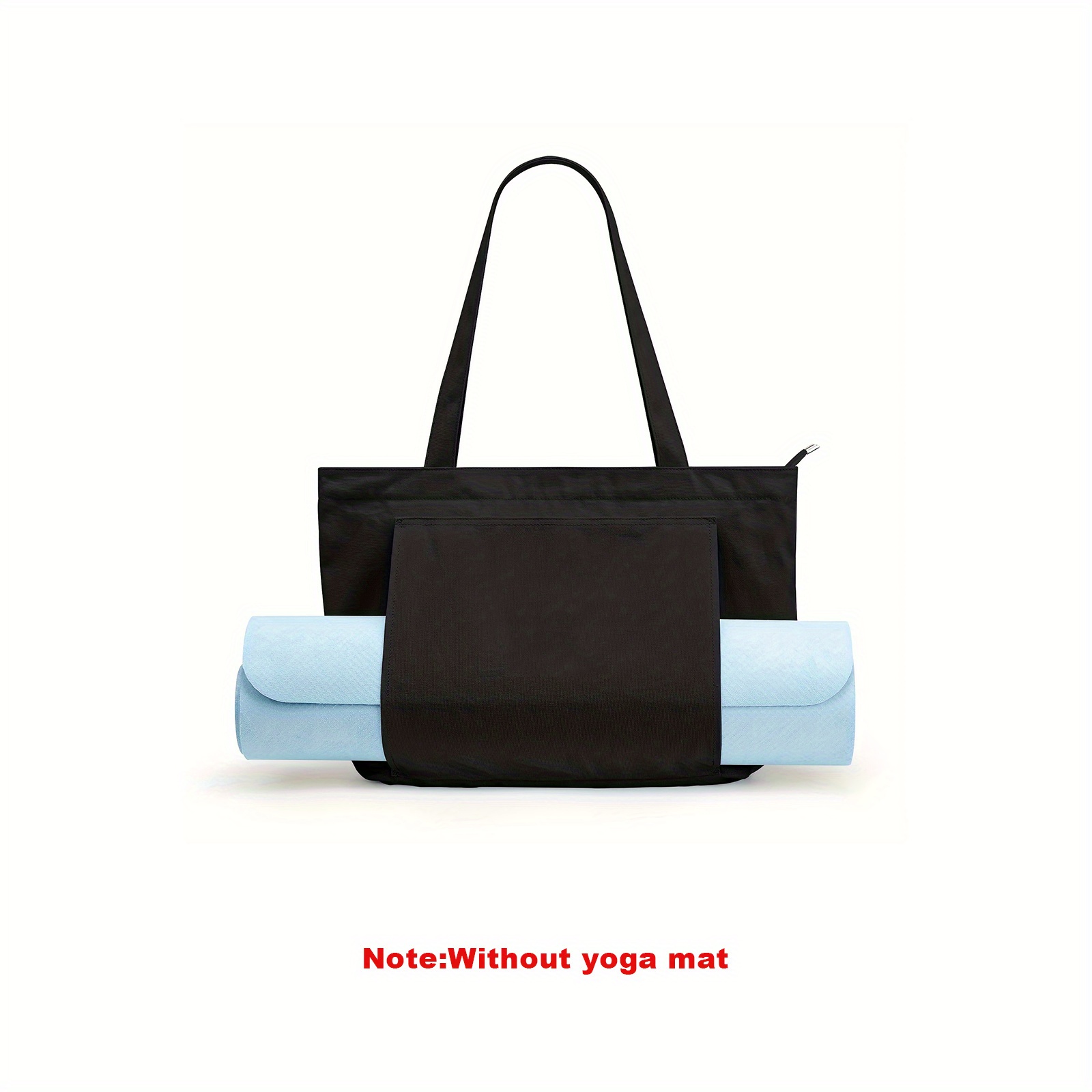 Yoga Mat Bag Carrier for Women ,Shoulder Bag Carryall Canvas Gym Tote Bag  for Office, Workout, Pilates, Travel and Beach 