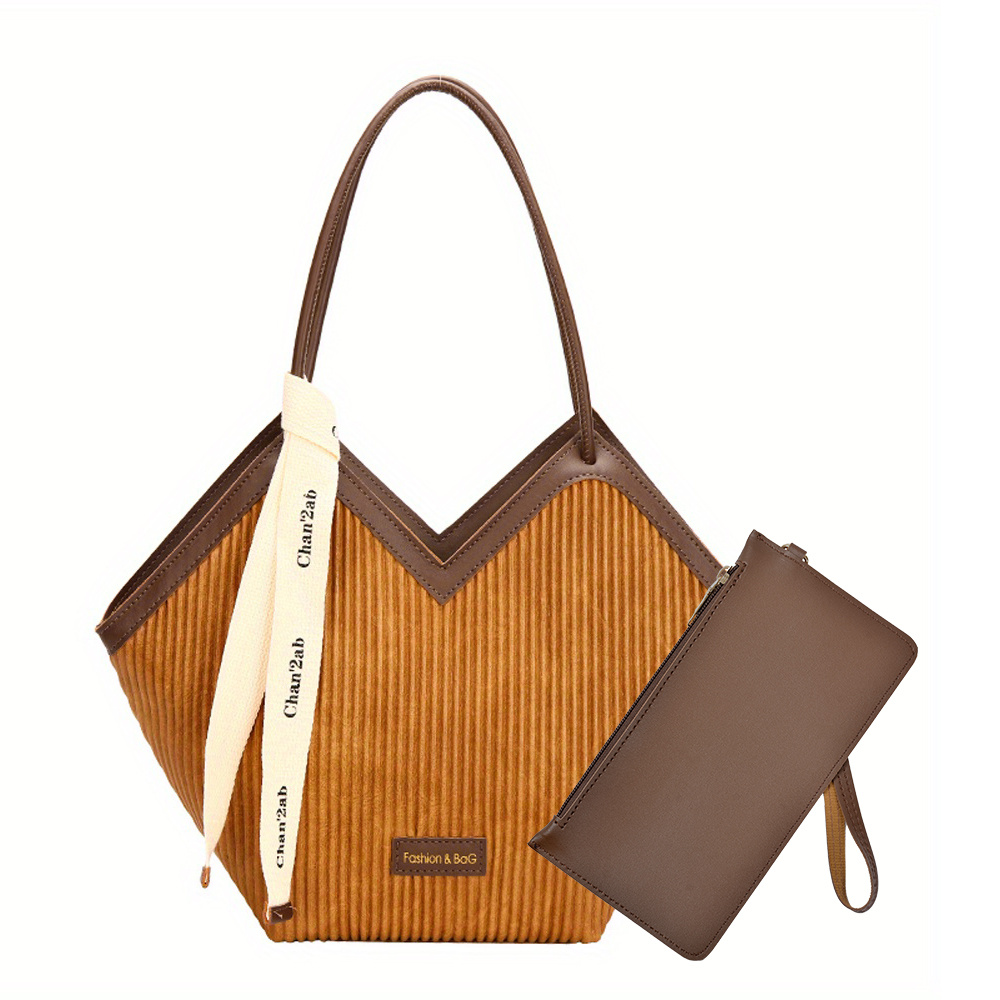 Love Design Tote Bag, Trendy Large-capacity Shoulder Bag, Faux