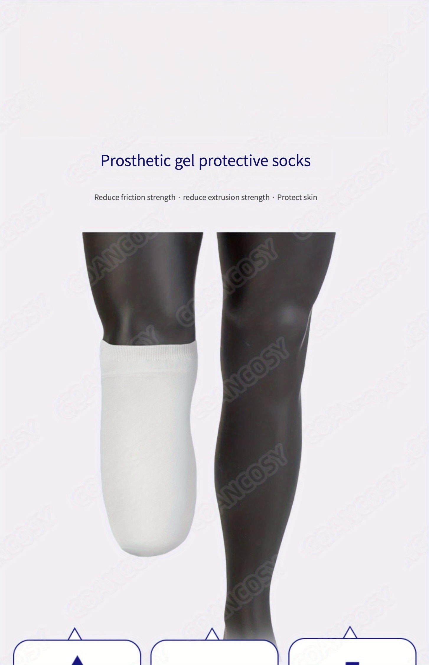 Artificial Men Silicone Foot Mask Prosthetic Feet Sleeve Protect