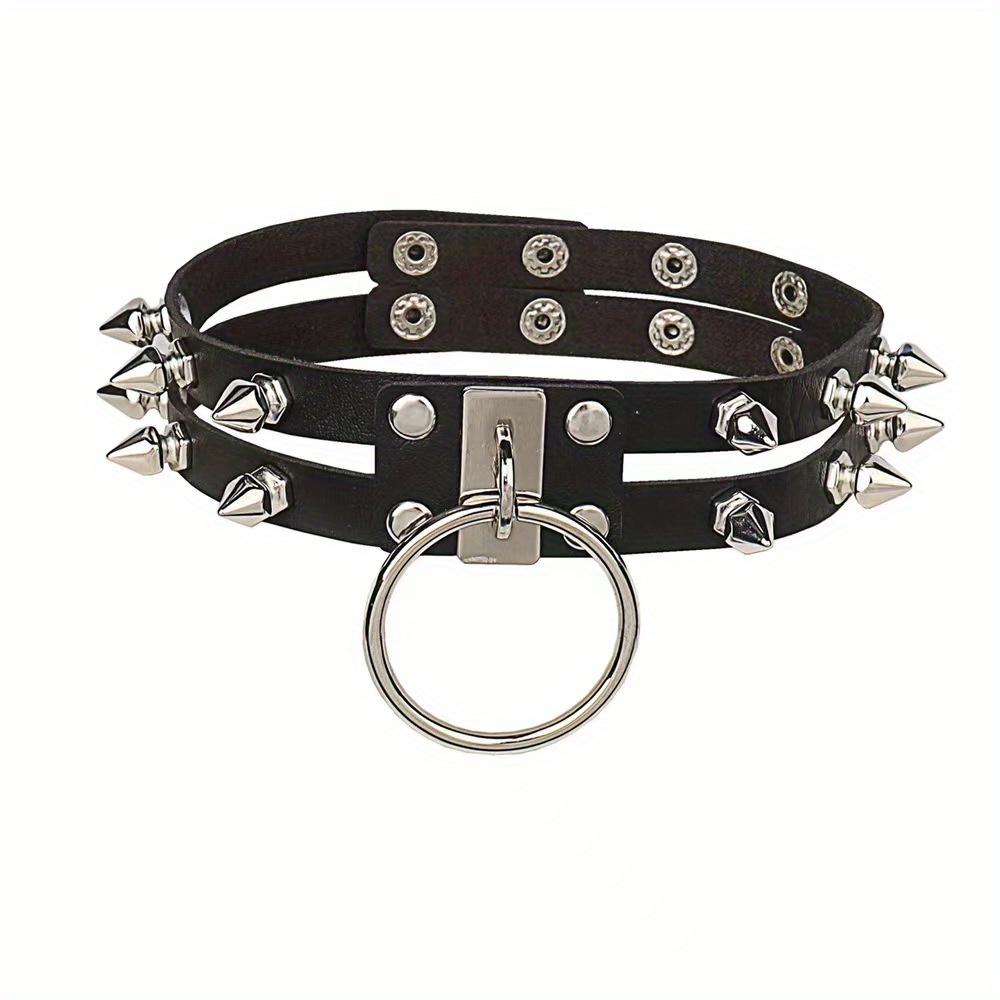 Men Circle & Studded Decor Harness Belt