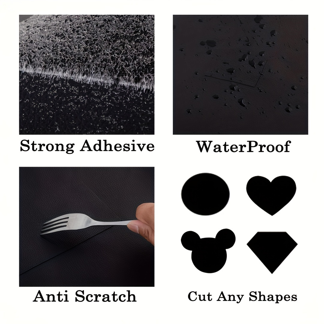 Pu Leather Self adhesive Fabric Patches Perfect Upholstery Temu