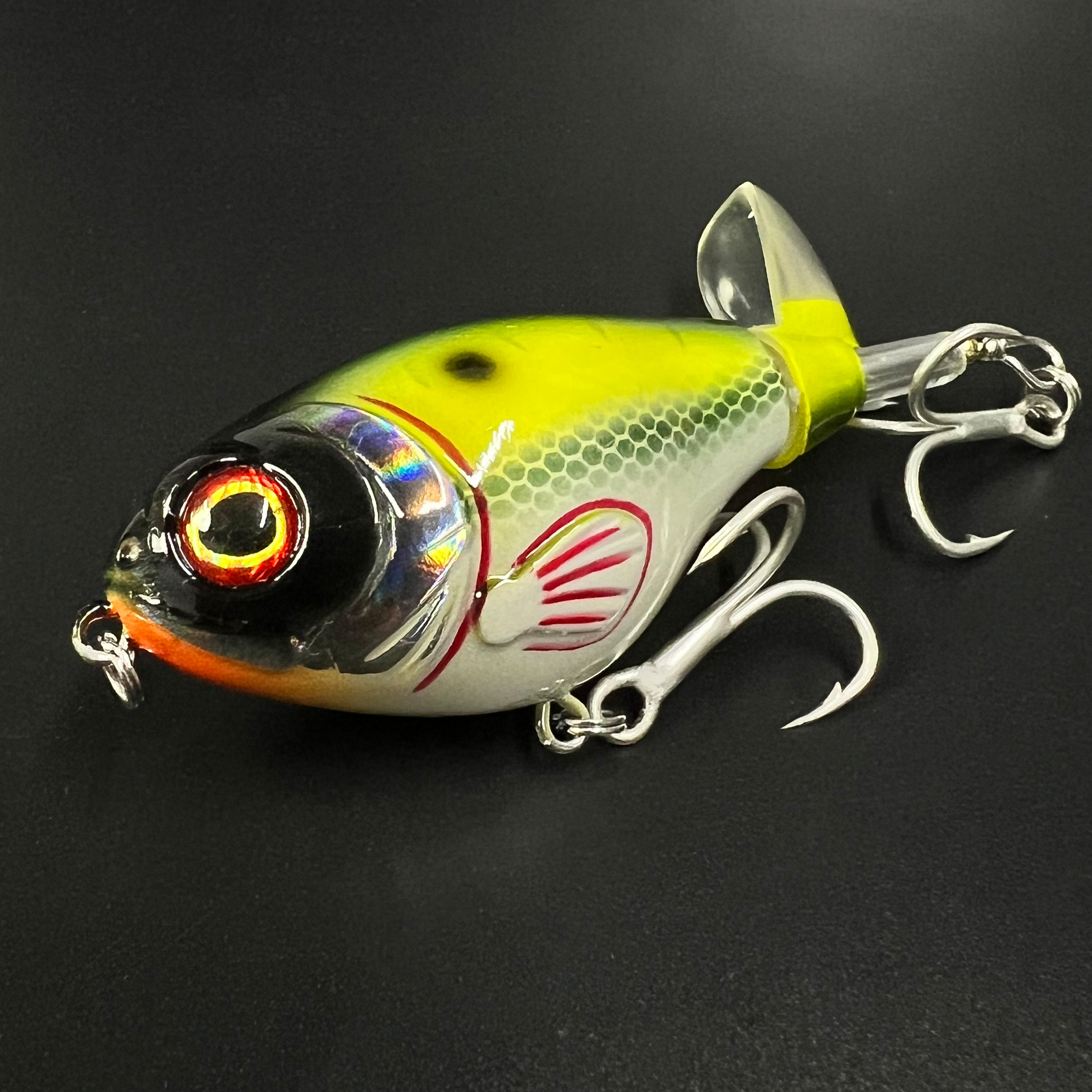 Topwater Fishing Lure Artificial Hard Bait Soft Rotating - Temu