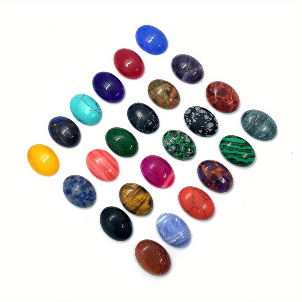 20 шт. натуральных каменных овальных синтетических полусамых для домашних декоративных деталей 4