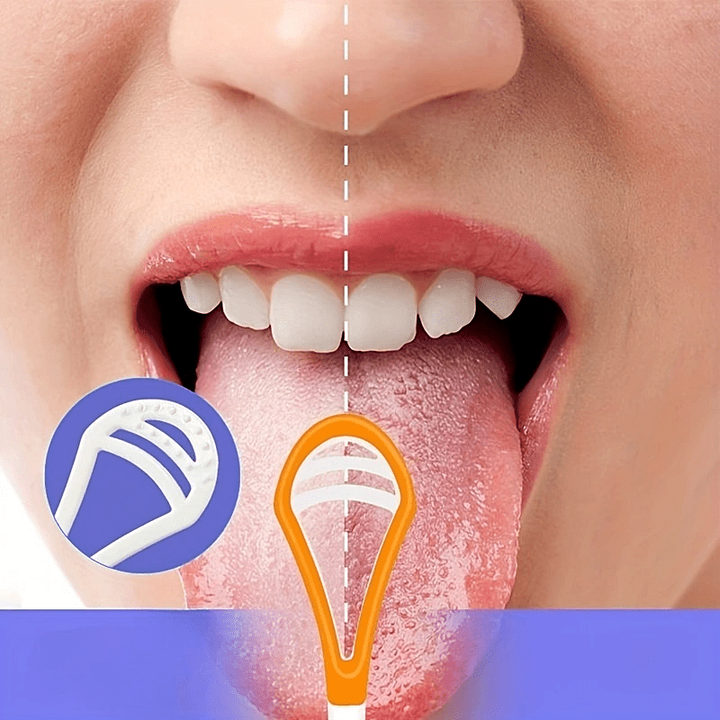 Reduce Bad Breath With Silicone Tongue Scraper - Oral Care Tool For Adults  - Temu