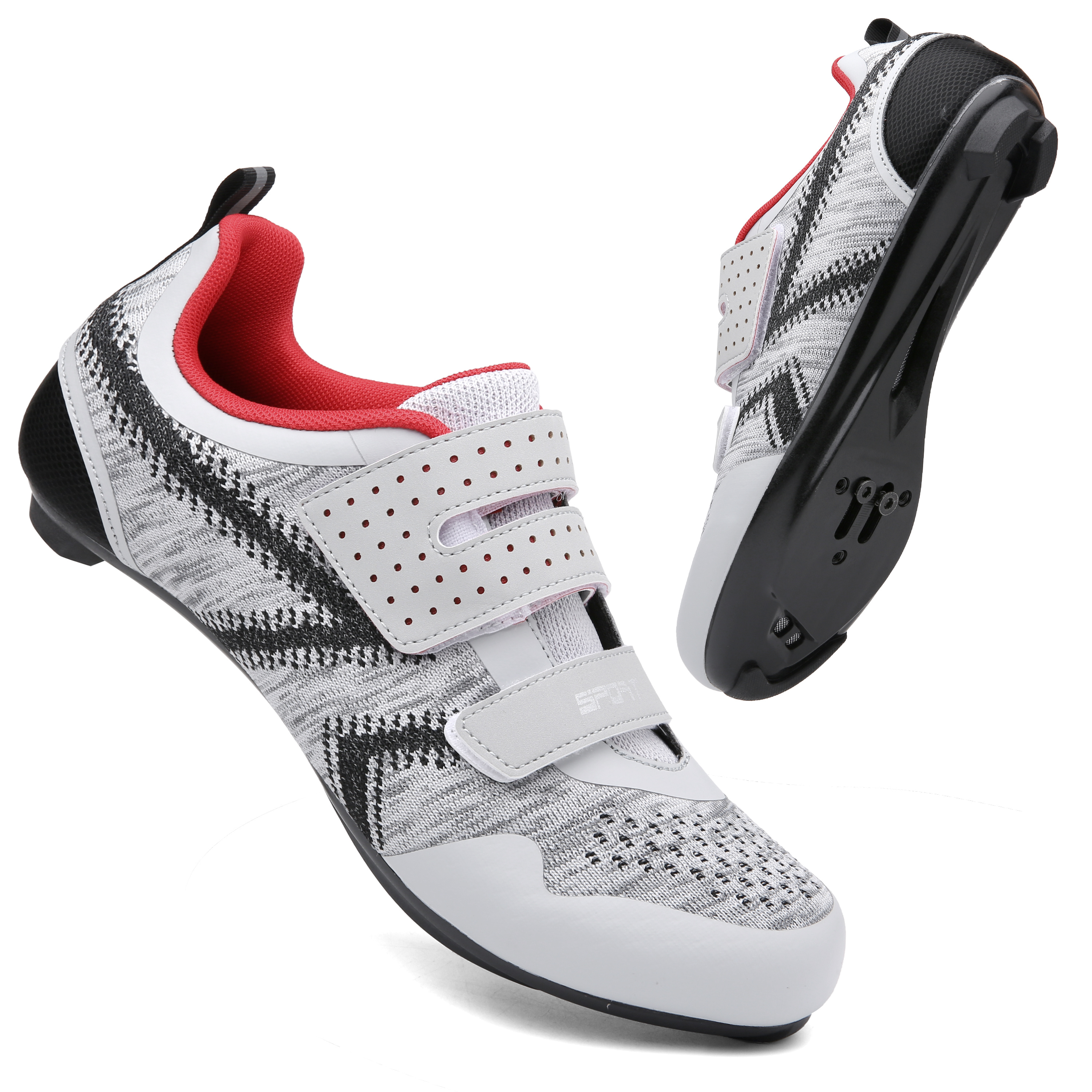 Zapatillas de ciclismo MTB para hombre y mujer, zapatos de ciclismo  luminosos de MTB, zapatos deportivos asistidos, para carreras de  interiores