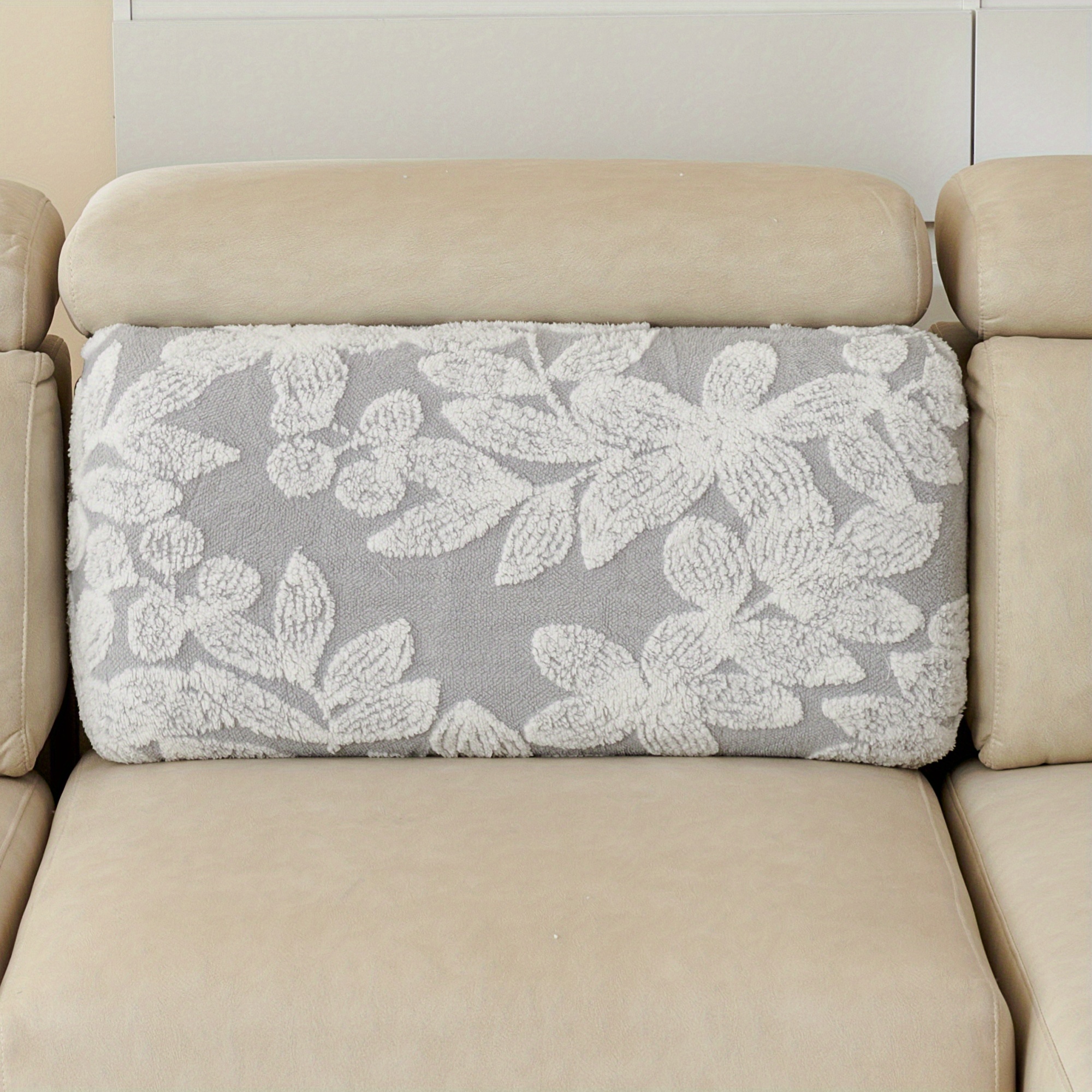 Leaf Jacquard Sofa Slipcover Stretch Sofa Cover Couch Cover - Temu