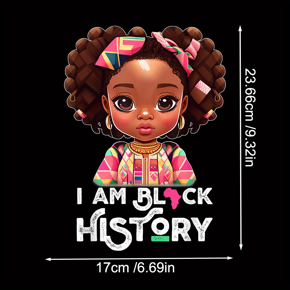 Trend Pattern Cute Cartoon African Girl With Curly Hair - Temu