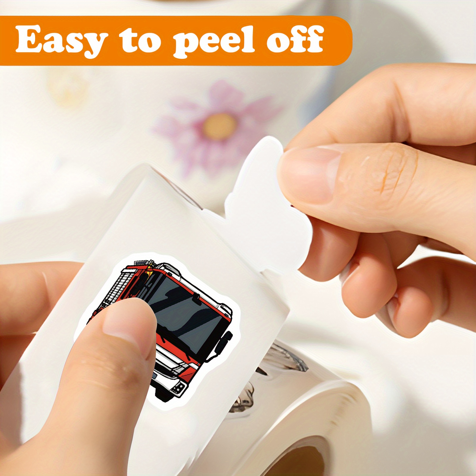 Lot De 500 Autocollants Pour Camion De Pompiers - Rouleau D'étiquettes