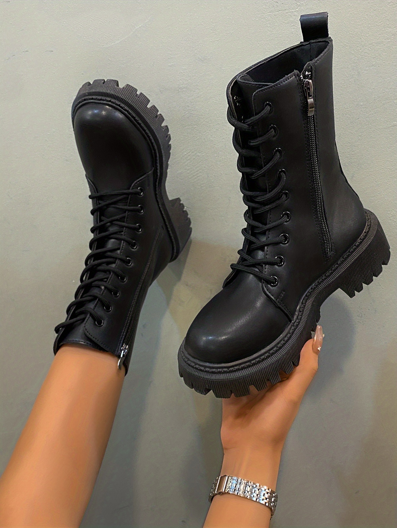 low platform boots
