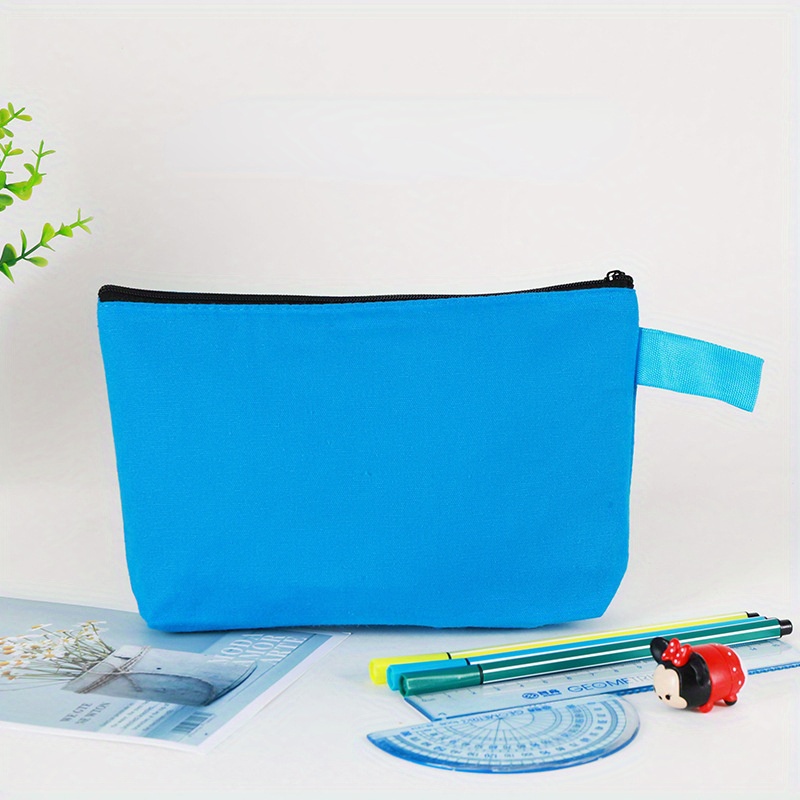 Hot Stationery Canvas Cosmetic Bag Women Travel Toiletry Makeup