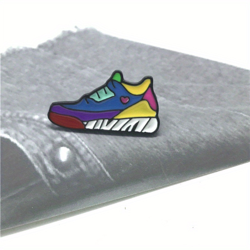 cartoon creative colorful shoes alloy brooch - Temu