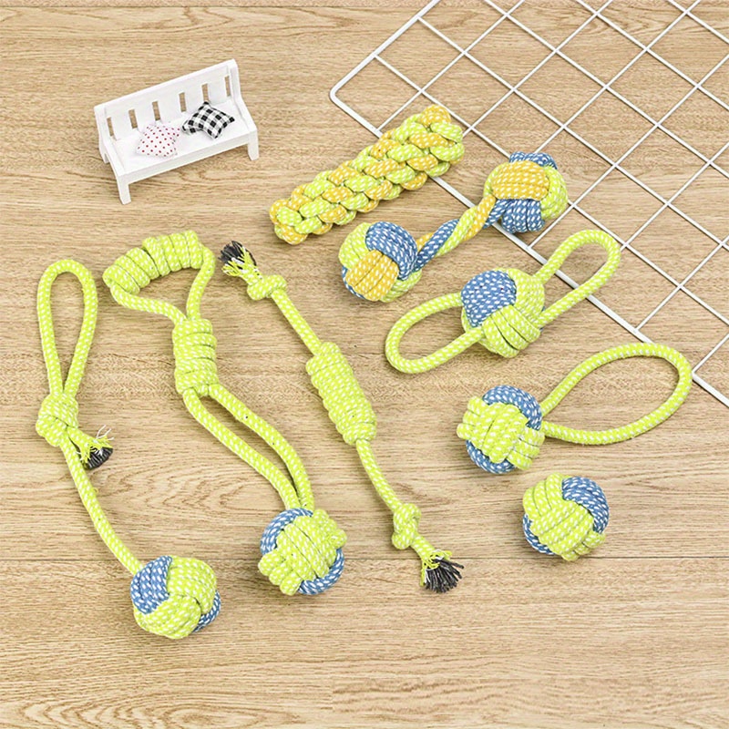 Teeth Cleaning Braided Rope Knot Pet Toy Dog Chew Durable - Temu Australia