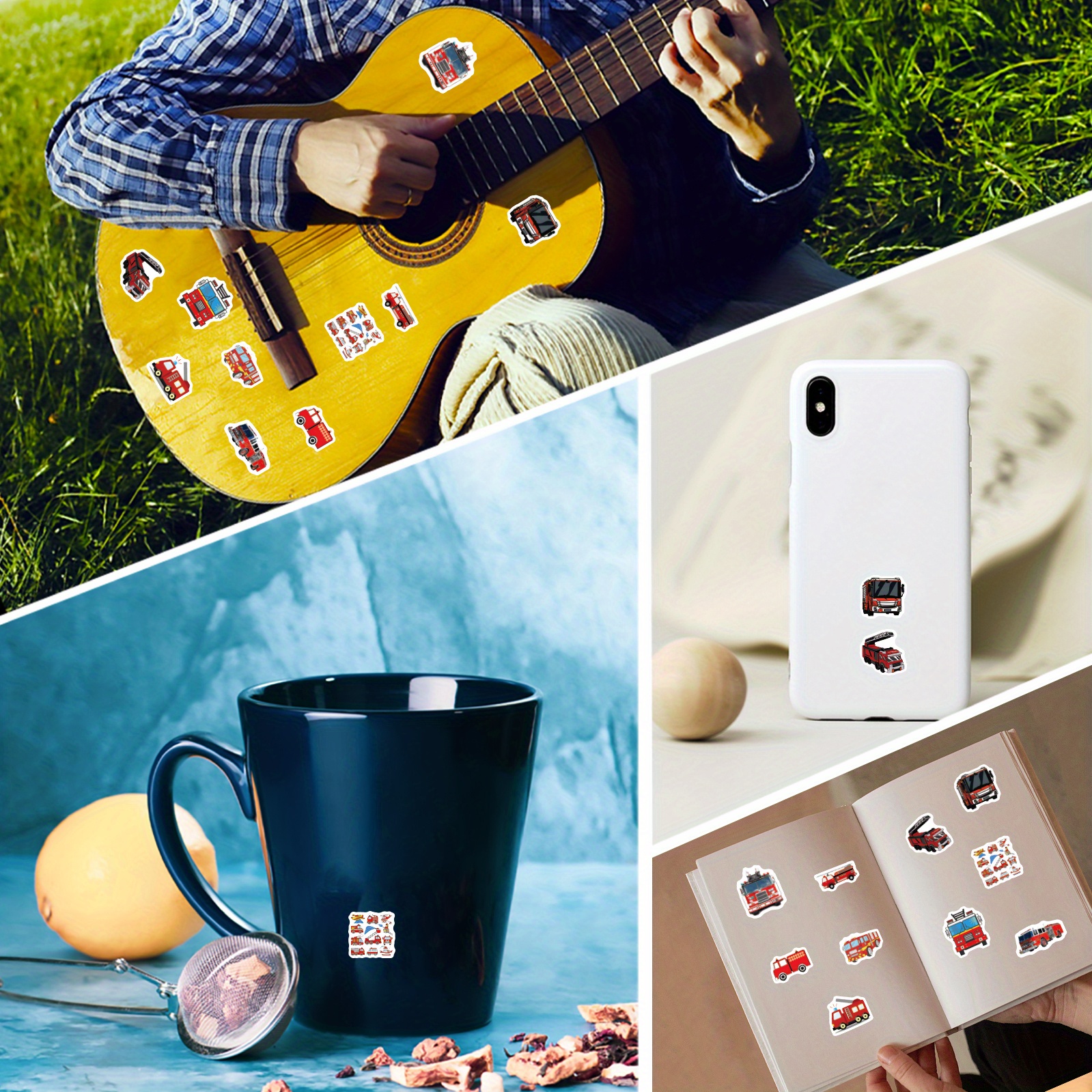 50 Stück Raupen-Aufkleber Für Kinder | Bunte Cartoon-Insekten Aus Wasserdichtem Vinyl