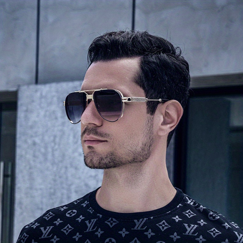 Men's Fashion Sunglasses Protect Against Uv Rays + - Temu