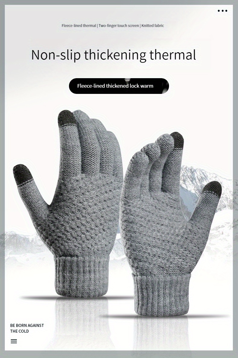 1 pair 2 pairs plus velvet thickened warm gloves unisex windproof skiing gloves details 0