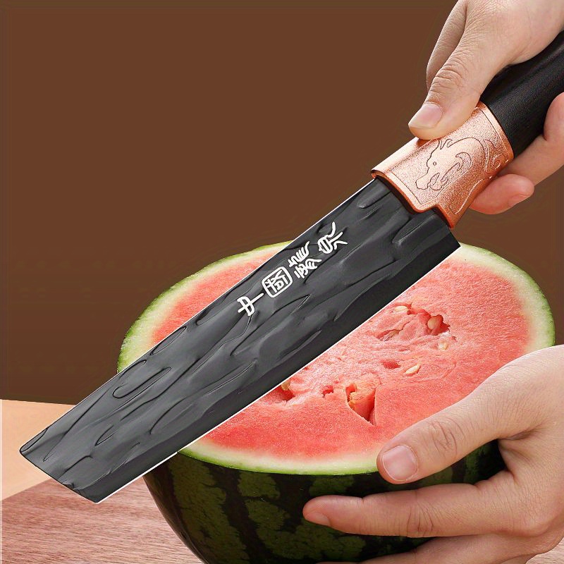 Commercial Melon And Fruit Knife, Stainless Steel Household Ultra-sharp  Fruit Cutting Knife, Kitchen Multi-functional Vegetable Cutting Meat  Slicing Knife - Temu