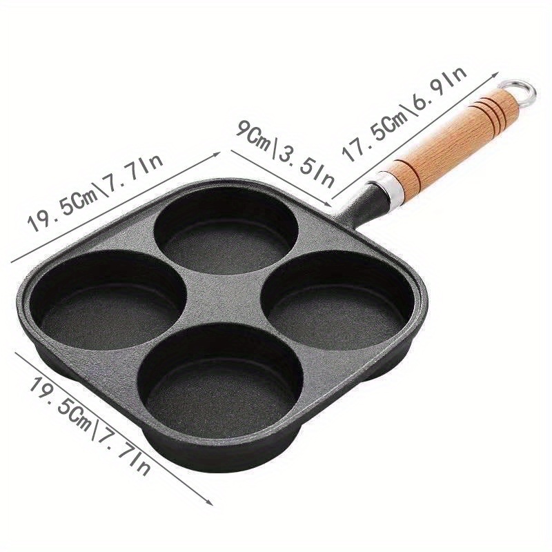 1pc 5.9inch*7.08inch Omelette Pan, Non-stick Coating Egg Roll Pan, Square  Mini Frying Pan, Multi-purpose Pan, Breakfast Cookware