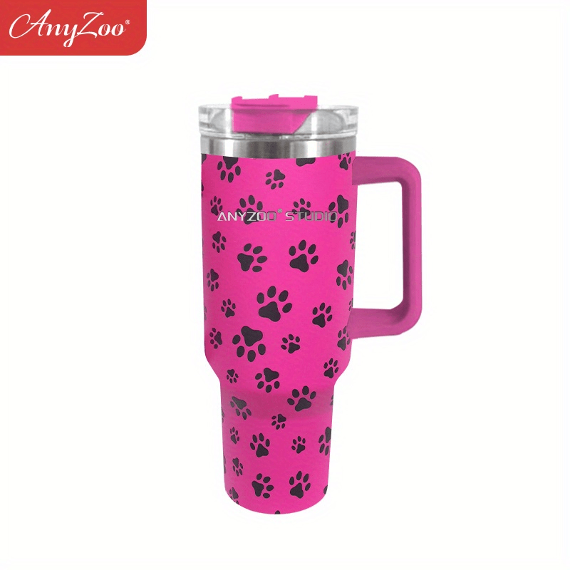 Dog Zoo Stainless Steel Little Kid Straw Bottle