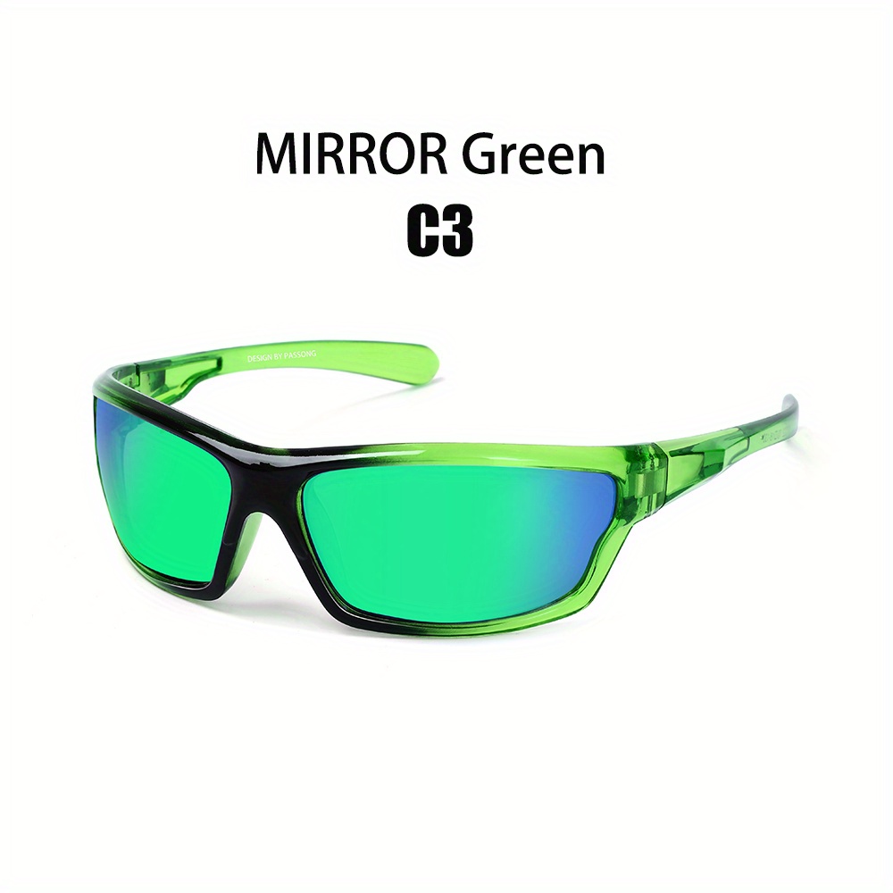 Wrap Around Sport Sunglasses for Men Women, UV400 Driving Fishing Running Cycling Shades Sun Glasses,Temu