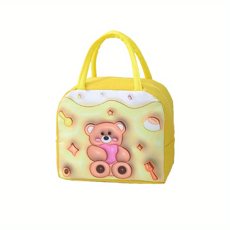 Animal Cartoon Insulated Lunch Bag - School & Work Essen