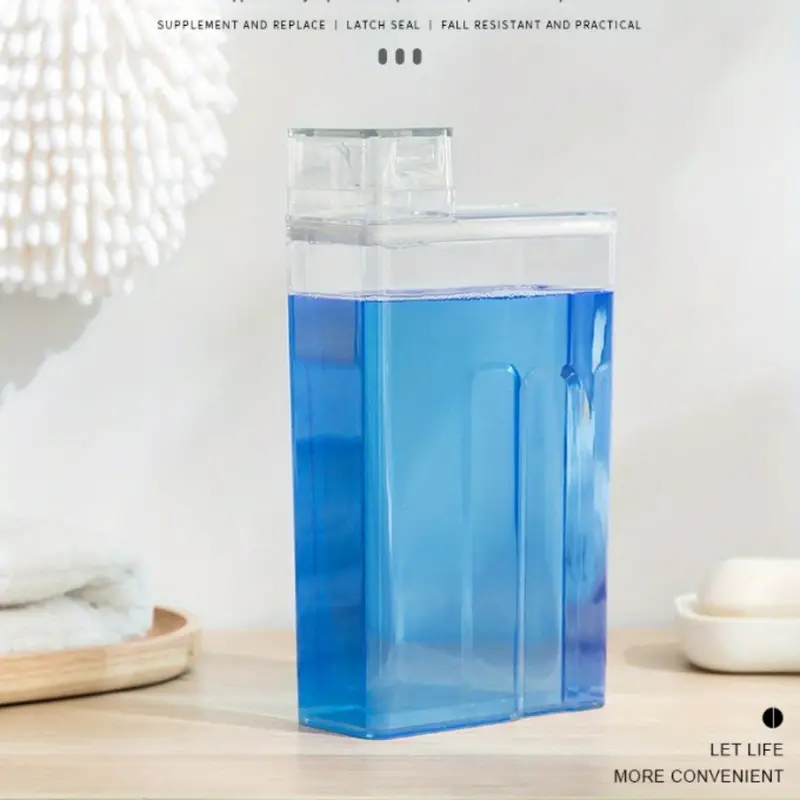 Clear Laundry Detergent Dispenser, Large Capacity Laundry Soap Container  For Liquid Detergent And Fabric Softener - Farmhouse Jar Laundry Room  Organiz