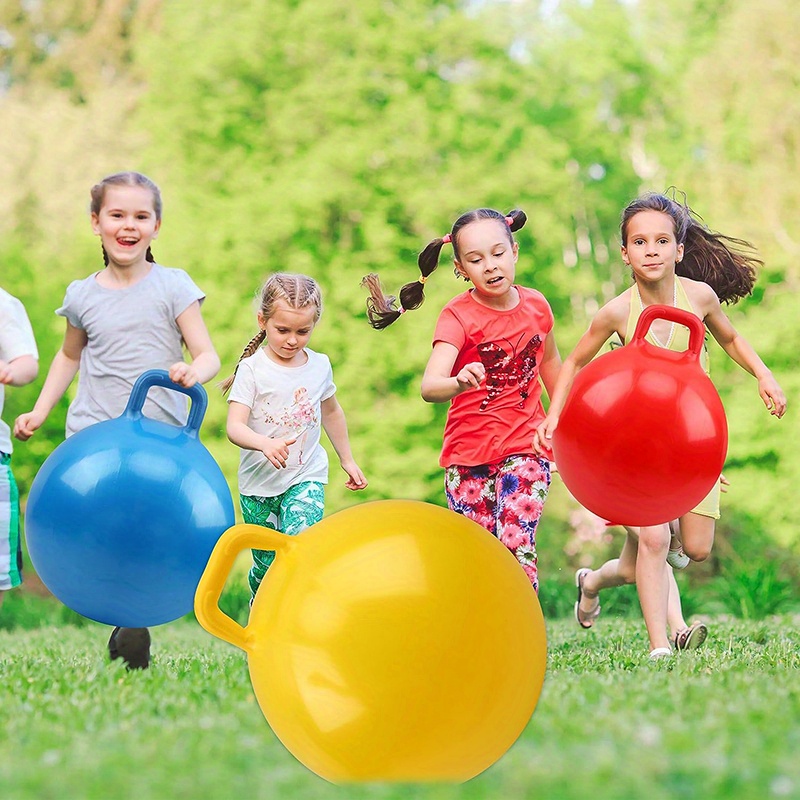 Jump Ball With Handle Bounce Ball Big Bouncy Ball Jump Toy Inflatable ...