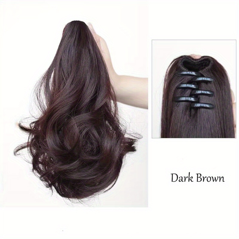 Curly Wavy Ponytail Extensions Natural Looking Daily Use