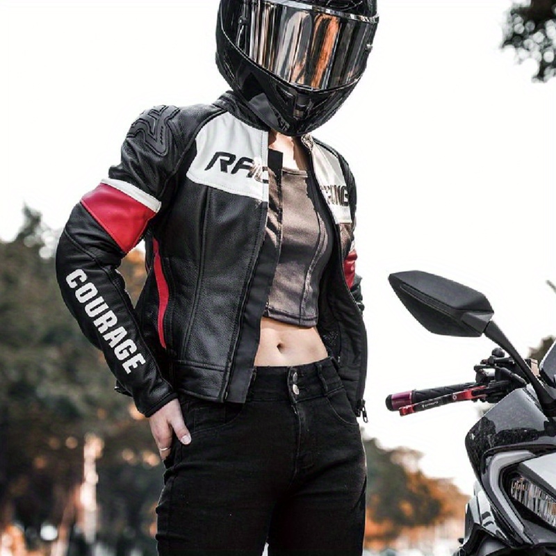 Protective Riding Apparel for Female Motorcyclists, Including Full