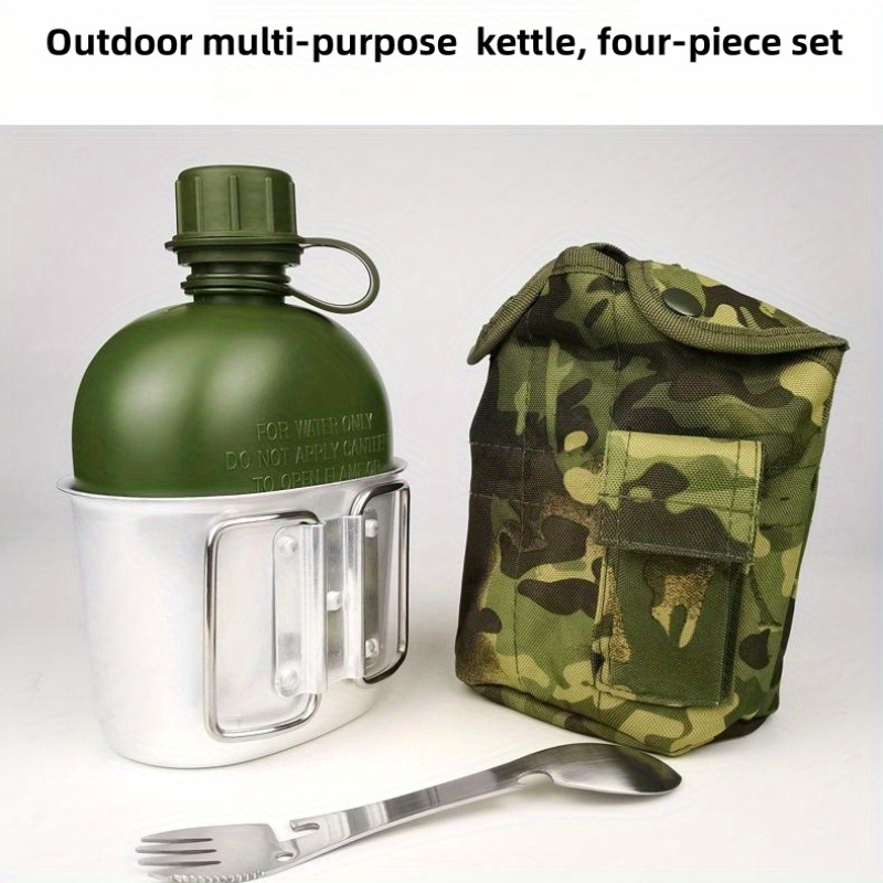 Botella de agua militar de PVC, cantimplora portátil de gran capacidad para  deportes al aire libre, caza, senderismo, Camping, hervidor de viaje,  herramientas prácticas, 2L - AliExpress