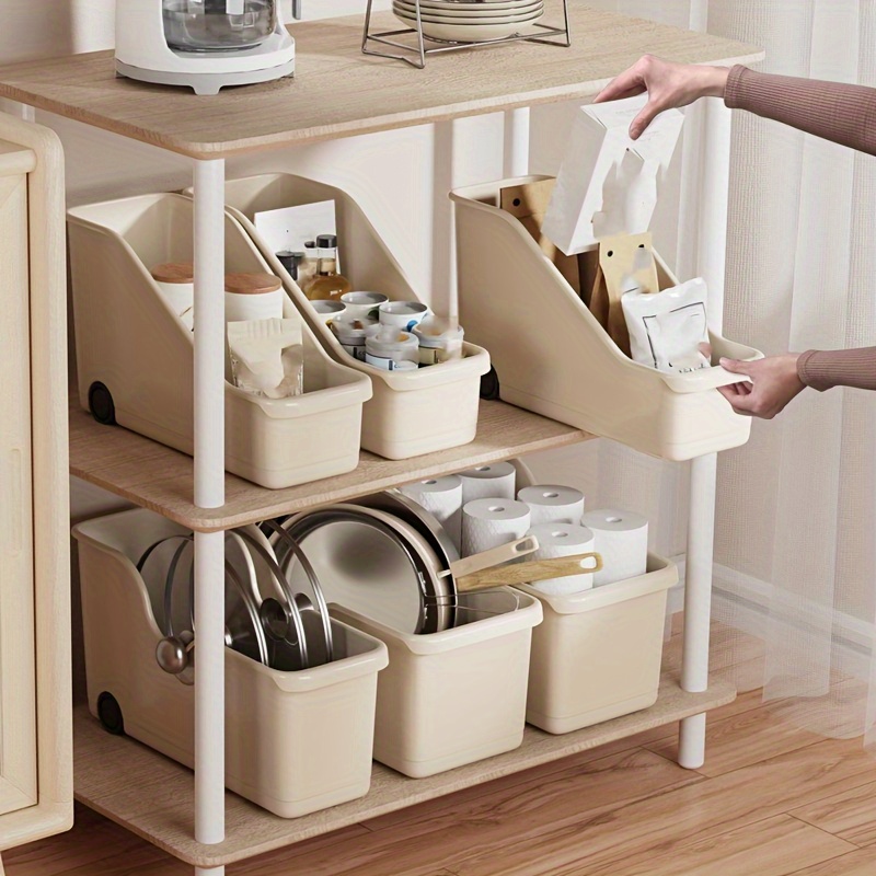 Wash basin shelf with storage compartment