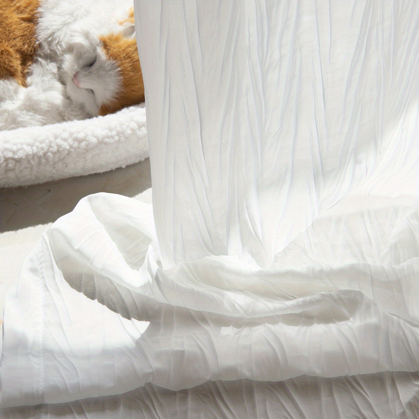 Velvet Sheer Window Curtain for Home Decor