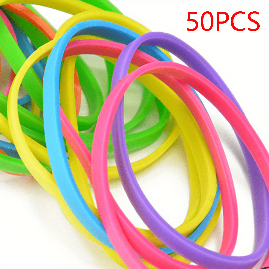 Tower of Multi-colored Rubber Bands for Hair Stock Photo - Image of color,  play: 102940014