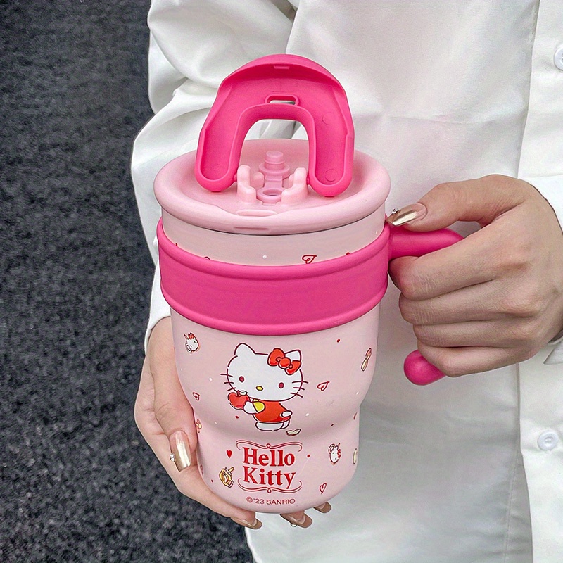 HelloKitty Insulated Water Bottle, Cute Water Cup, Christmas Gift, Large  Capacity Hand-held Coffee Cup