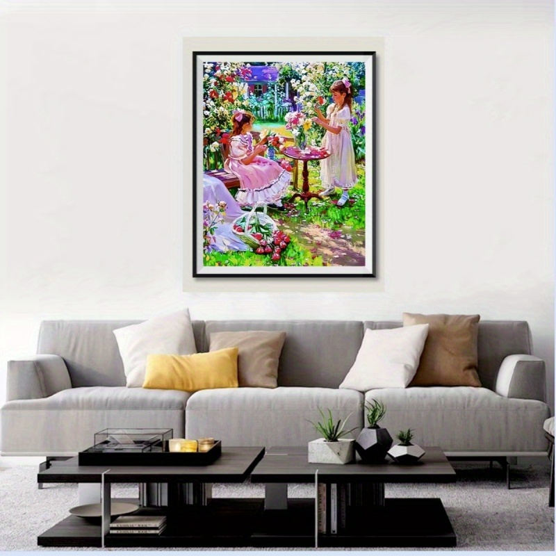Diy Oil Painting By Numbers For Adults, Beginner, Canvas Number Painting  For Adults, Acrylic Painting Kit, Diy Paint By Number, Decorative  Painting,, The Girl In The Garden, Flower - Temu
