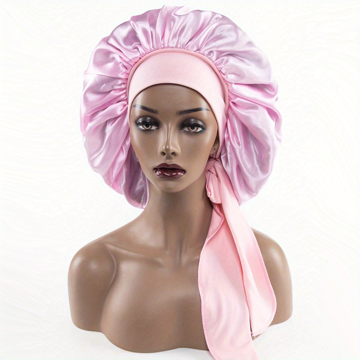 Wabjtam Bonnet en soie Bonnet Satin Bonnet Cheveux Bonnet pour