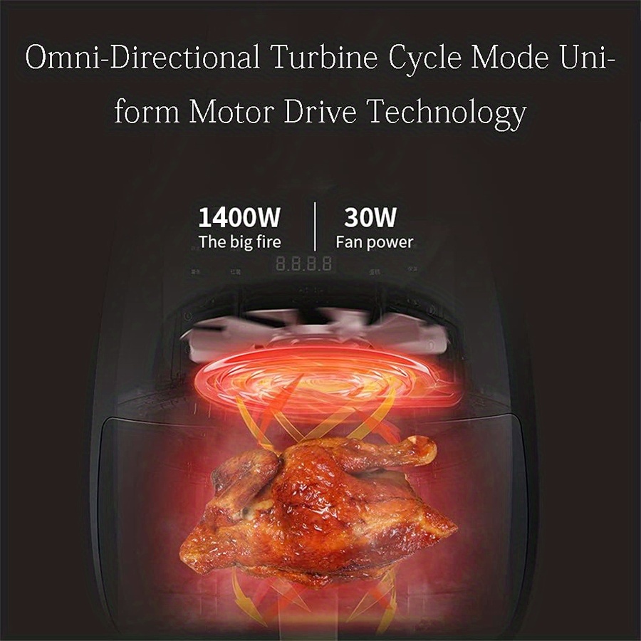 популярный 1шт 4 5л аэрогриль 6 в 1 жаровня духовка 6 программ воздух выпекание дегидрация ротиссери посуда кухонная утварь кухонные аксессуары кухонные вещи небольшая кухонная техника компактный черный подарок на вечеринку кухонные детали 6