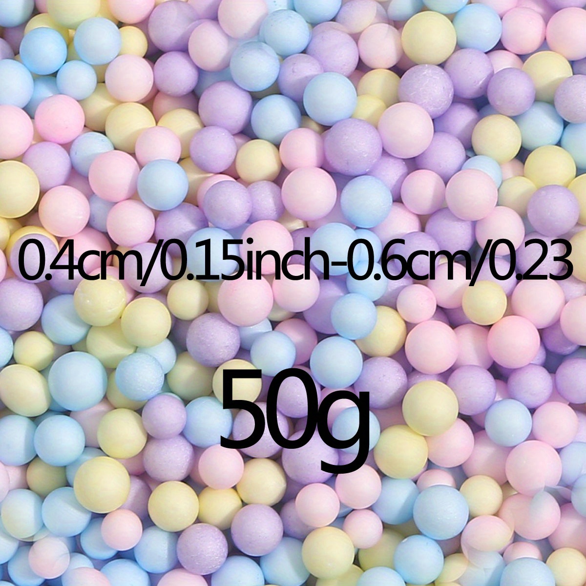 Micro-Polystyrene Beads Small Foam Balls Slime Beads Set With 3