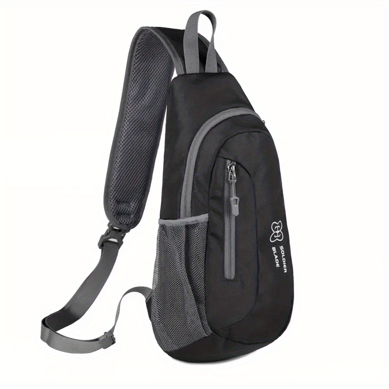  WATERFLY Crossbody Sling Backpack Sling Bag Travel Hiking Chest  Bag Daypack (Black) : Sports & Outdoors
