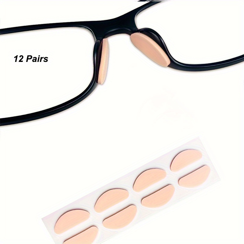 20 pares/5 paquetes de almohadillas para la nariz para gafas, informales,  antideslizantes, que mejoran la altura y de esponja, Mode de Mujer