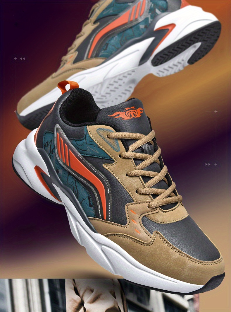 Men'S All-Season Mid-Top Athletic Sneakers - Durable, Shock-Absorbing Running Shoes with Cushioned Support, White & Gray Design, EVA Sole, Fabric Lining, and Comfortable EVA Insole for Casual Wea