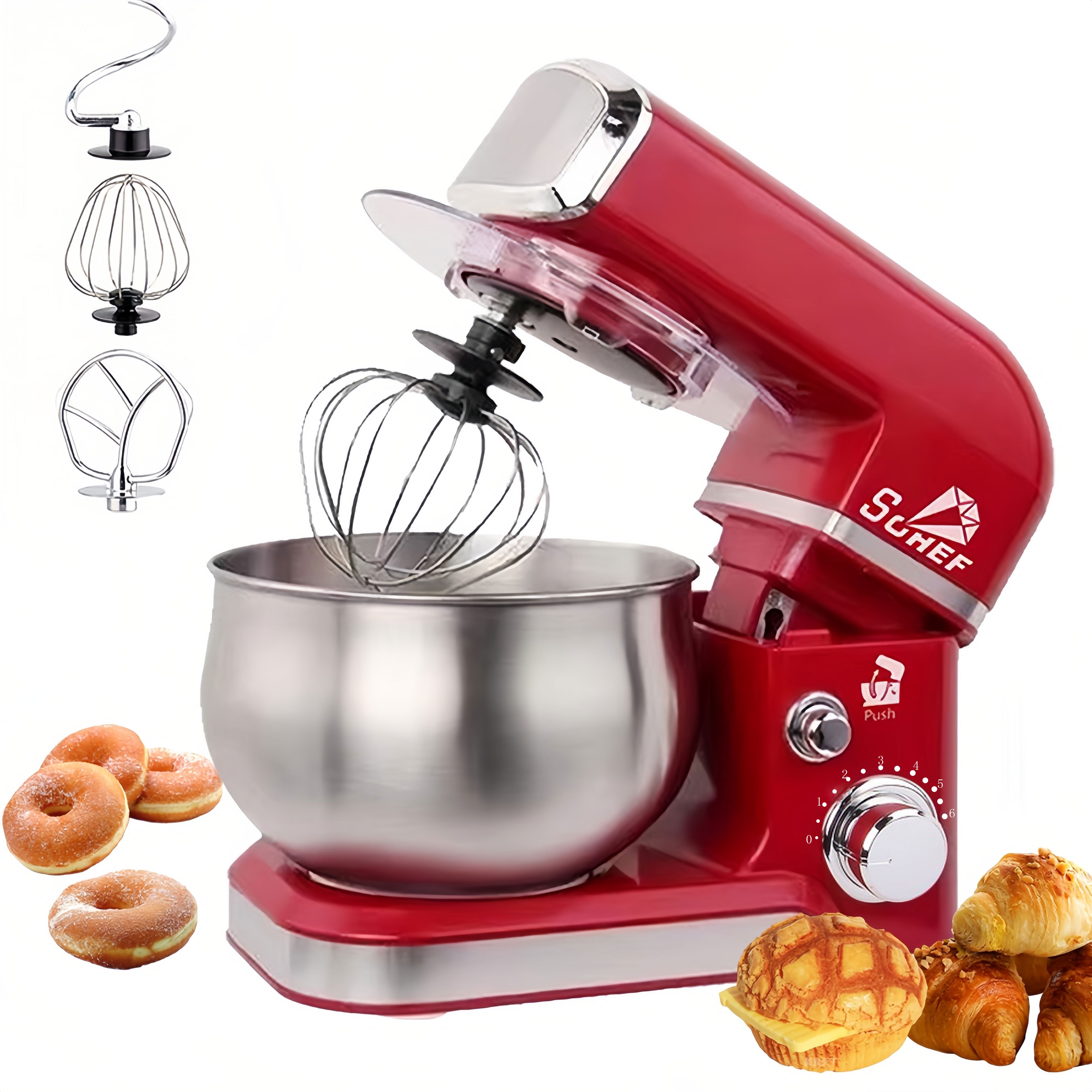 STELANG SC-236 5L / 1000W Kitchen Electric Foamer Mixer Kneading Dough  Machine Egg Beater Electric Mixer Cream Whipping Machine For Home Baking