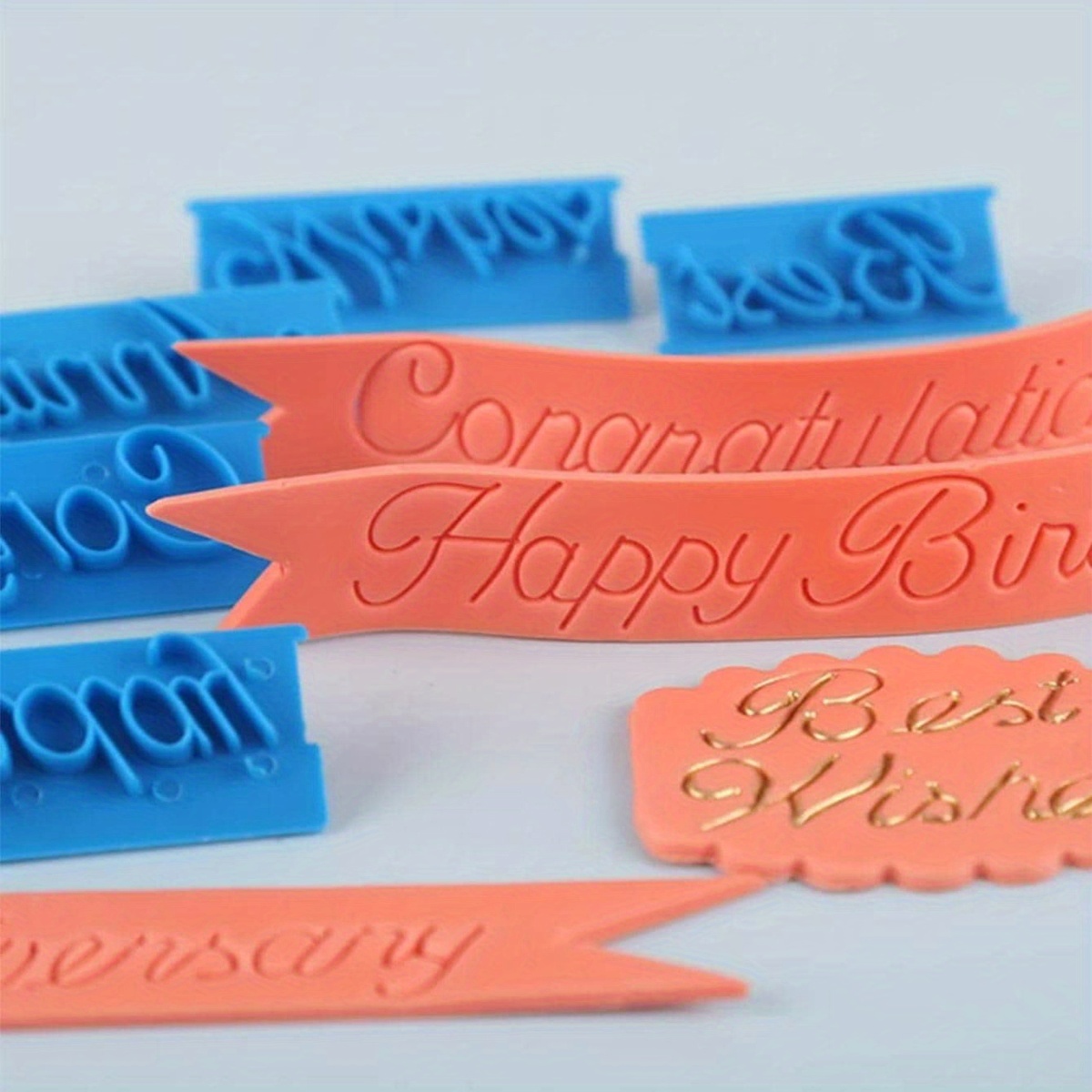 6pcs creative alphabet   mold kitchen baking birthday cake decoration mold details 0