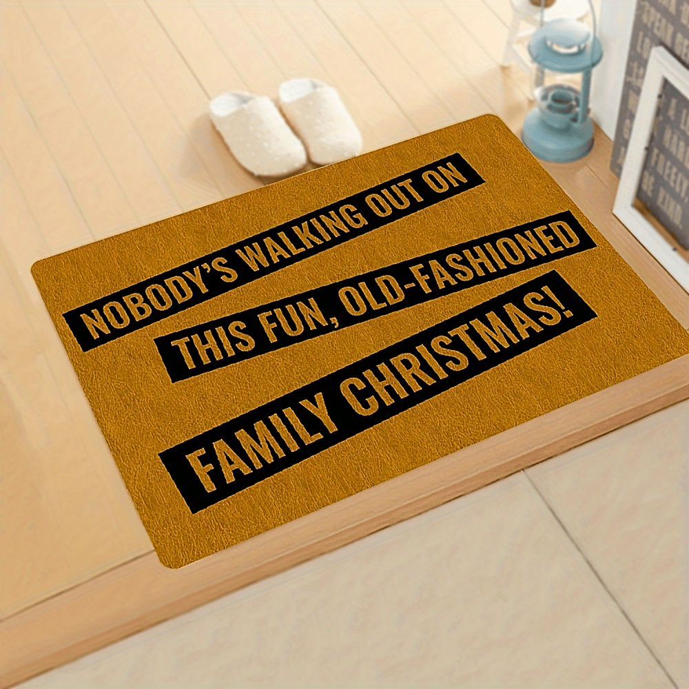 Anti-slip Rubber Backing Door Mat, Thickened Durable Doormat For