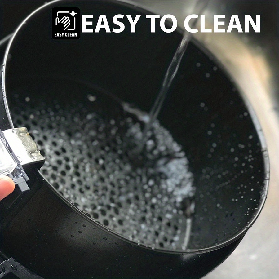 популярный 1шт 4 5л аэрогриль 6 в 1 жаровня духовка 6 программ воздух жарить сушить ротиссери посуда кухонная утварь кухонные аксессуары кухонные вещи небольшая кухонная техника компактный черный праздничный подарок кухонные детали 7