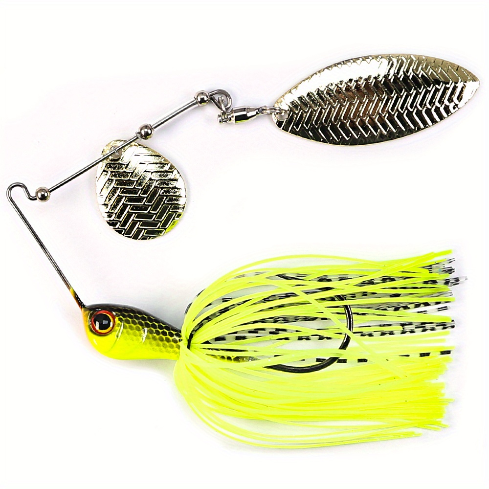 Artificial Bionic Lure Simulation Sequin Spinner Bait Bass - Temu