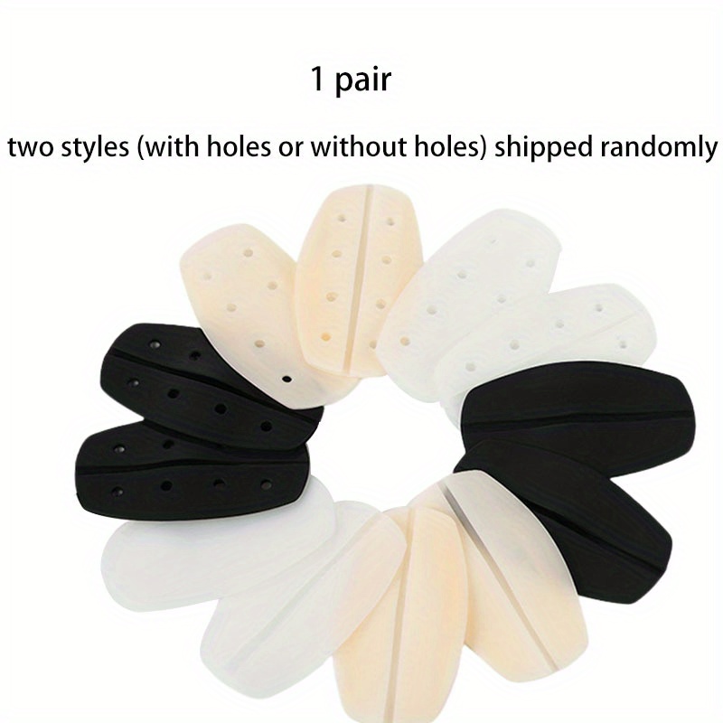 Besufy Lady Silicone Shoulder Pad ,Non-slip Soft Invisible 1 Pair Women  Silicone Bra Strap Cushions Holder Supple Non-slip Shoulder Pads 