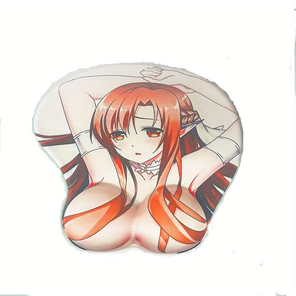 3d Silicone Mouse Pad Wristrest Silicone Anime Cartoon Cute - Temu Canada