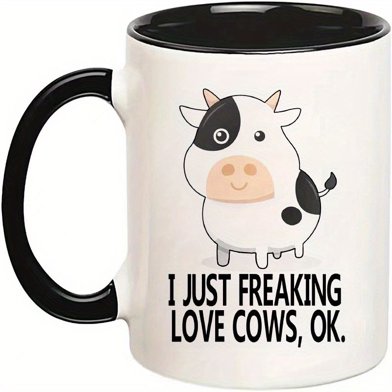 Cow Gifts Cup Coffee Mugs For Men Caffee Gets Me Mooving - Temu