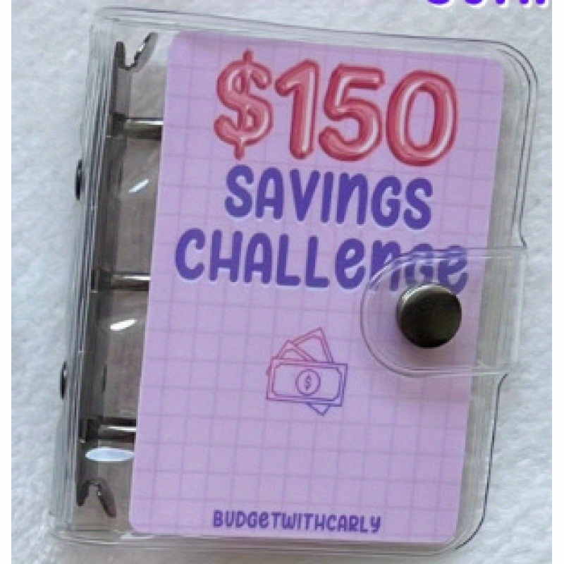 Challeng-Carpeta de ahorro A5, 150/300/500/1000 $, para ahorro