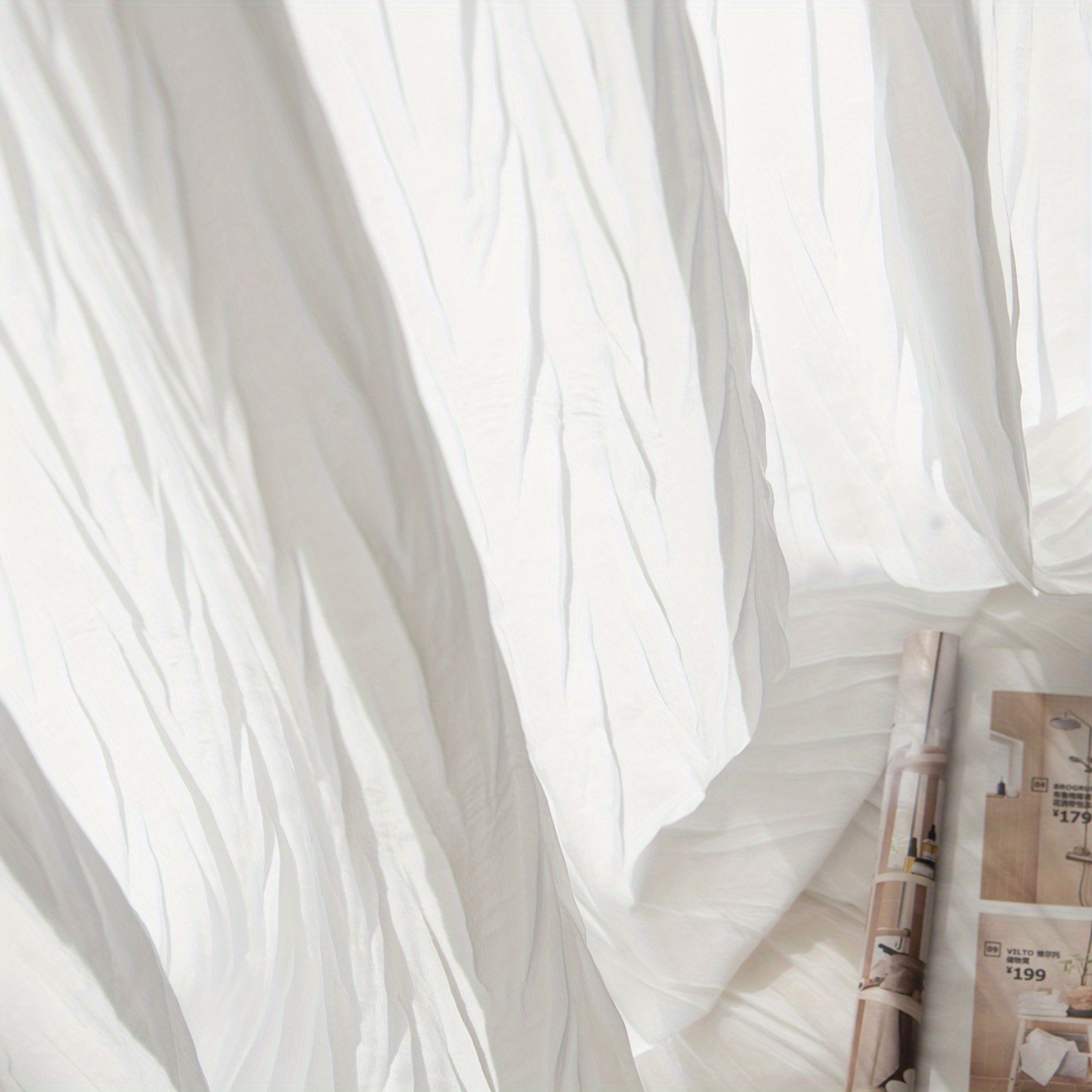 Velvet Sheer Window Curtain for Home Decor